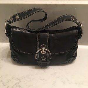 Coach leather bag.